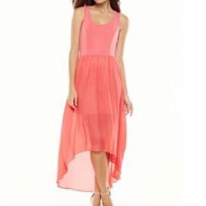 NBW/NWOT Lauren Conrad Coral Hi-Lo Dress